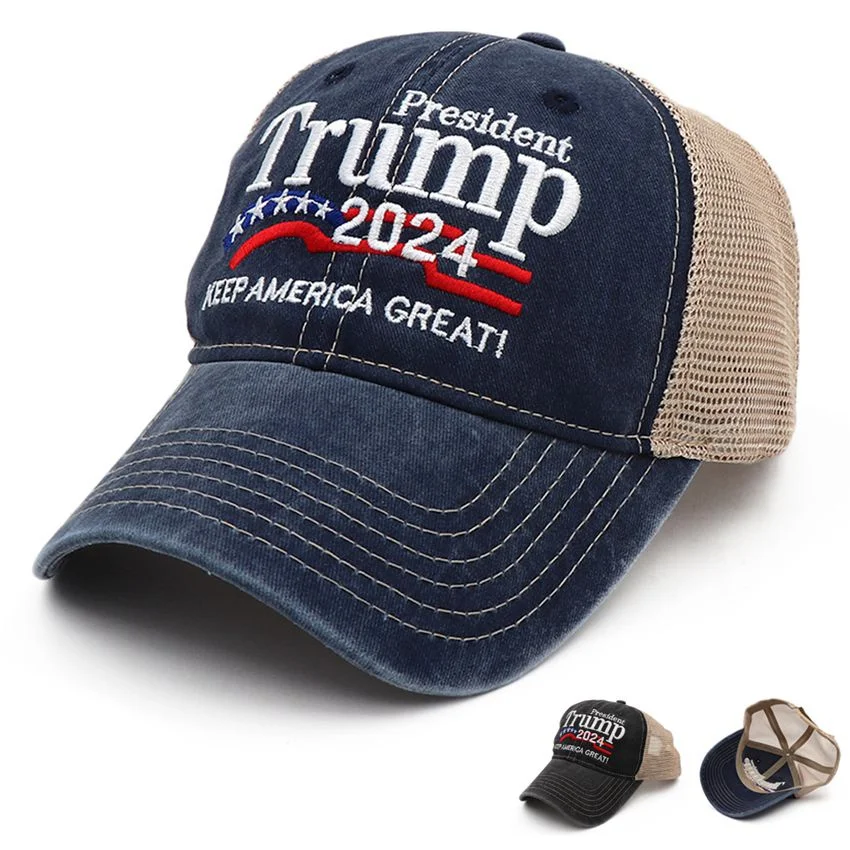 

Trump 2024 Baseball Cap US Presidential Election Hat Unisex Breathable Mesh Cap Trucker Hat