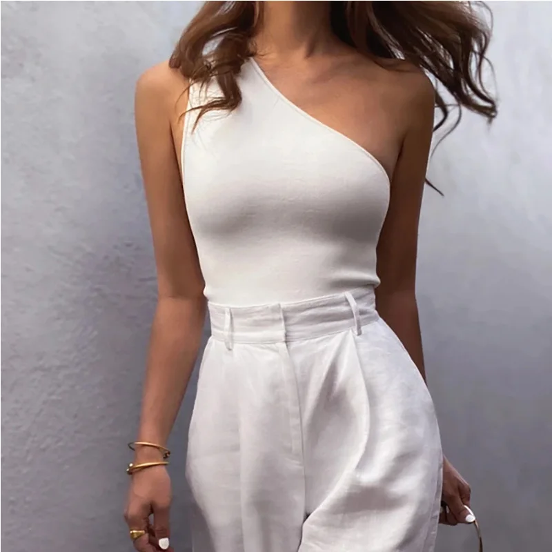 Women Sports Tank Tops Sexy Crop Tops Vest Casual Female One Shoulder Summer Outfits Tops Fitness Elastic
Women Sports Tank Tops Sexy Crop Tops Vest Casual Female One Shoulder Summer Outfits Tops Fitness Elastic
