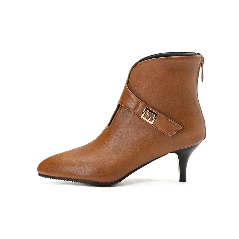 Large Size 33-48 Spring Autumn New Elegant Shoes Pointed Toe 6cm High Heels Ankle Boots Women Zipper Hollow Office Lady Booties
Large Size 33-48 Spring Autumn New Elegant Shoes Pointed Toe 6cm High Heels Ankle Boots Women Zipper Hollow Office Lady Booties