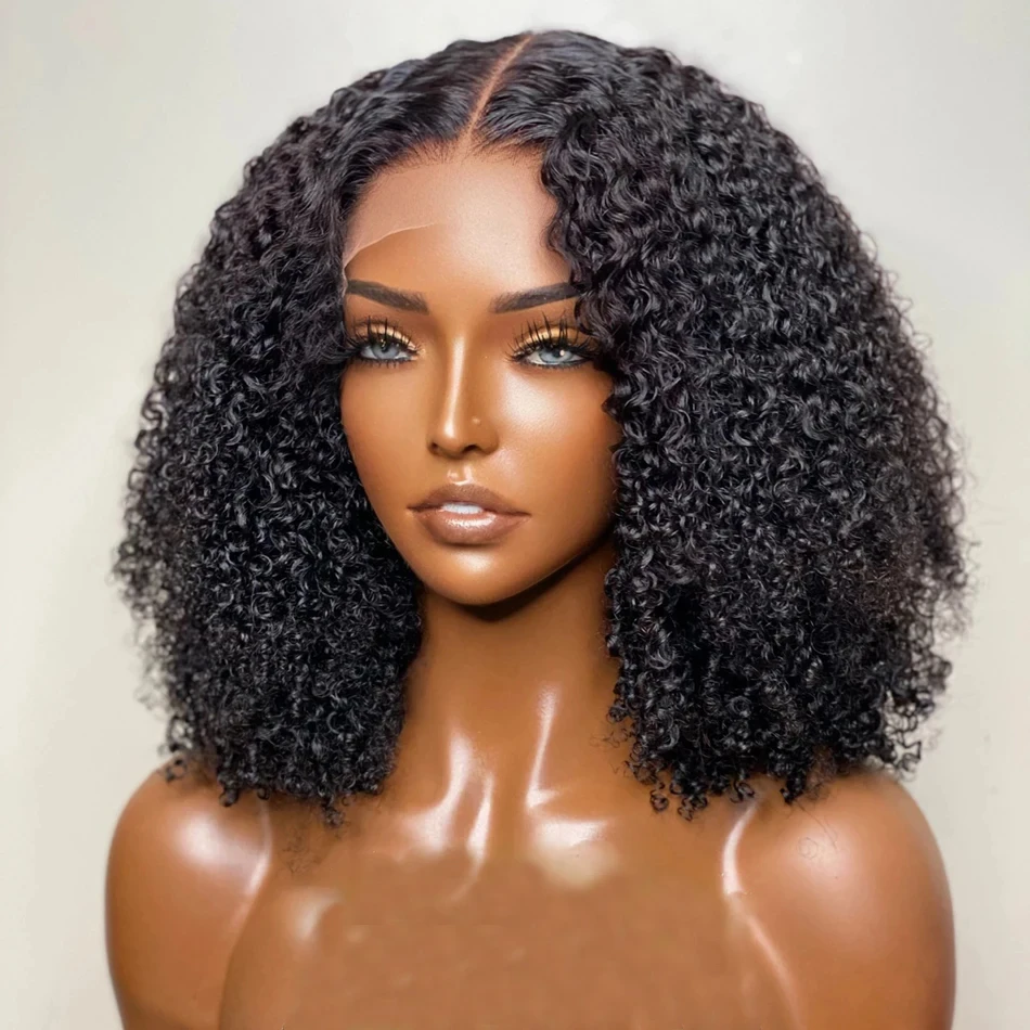 

curly Short Bob Brazilian Human Hair Wigs For Women 13X4 Lace Frontal Closure Bob Wigs Preplucked Lace Front Wigs