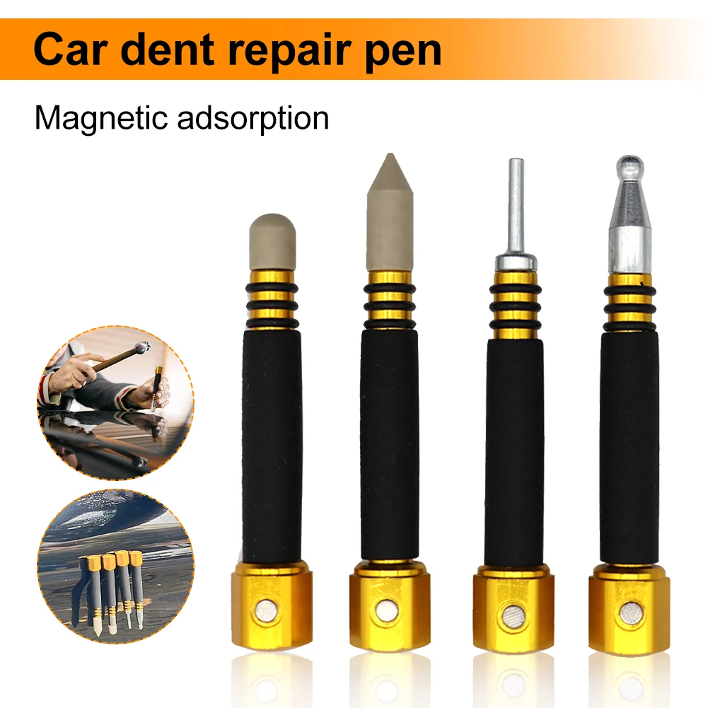 4Pcs Car Body Dent Repair Tool Paintless Tap Down Pen Magnetic Anti-Slip Grip Dent Repair Tool Detachable Tip Scratch Free Tools
4Pcs Car Body Dent Repair Tool Paintless Tap Down Pen Magnetic Anti-Slip Grip Dent Repair Tool Detachable Tip Scratch Free Tools