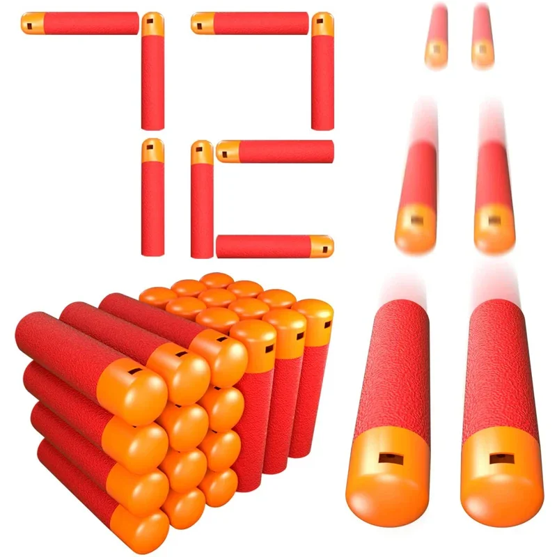 72PCS Mega Dart Refill Pack 9.5cm Compatible with Nerf Mega Guns Universal Mega Pack Refill Bullets for N-Strike Mega Series
72PCS Mega Dart Refill Pack 9.5cm Compatible with Nerf Mega Guns Universal Mega Pack Refill Bullets for N-Strike Mega Series