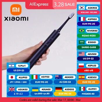 XIAOMI MIJIA 소닉 전동 칫솔 T700 초음파 진동 치아 미백 구강 청소 브러시 스마트 APP 전동 칫솔