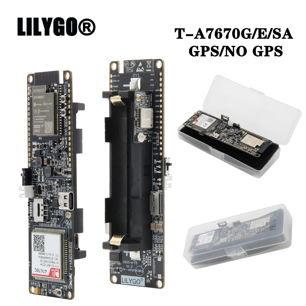 TTGO T-A7670G/E/SA R2 4G макетная плата LTE CAT1 SIM модуль ESP32 Поддержка GSM/GPRS/EDGE TF карта A7670G A7670E A7670SA
TTGO T-A7670G/E/SA R2 4G макетная плата LTE CAT1 SIM модуль ESP32 Поддержка GSM/GPRS/EDGE TF карта A7670G A7670E A7670SA