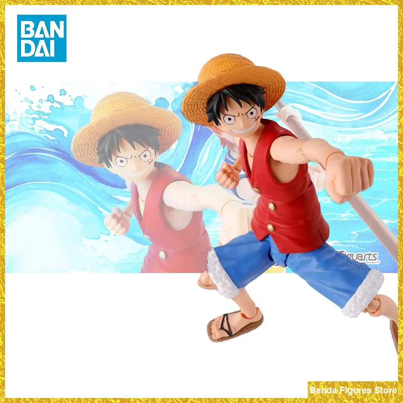 

Original Bandai S.H.Figuarts SHF One Piece Monkey D. Luffy Romance Dawn In Stock Anime Action Collection Figures Model Toys