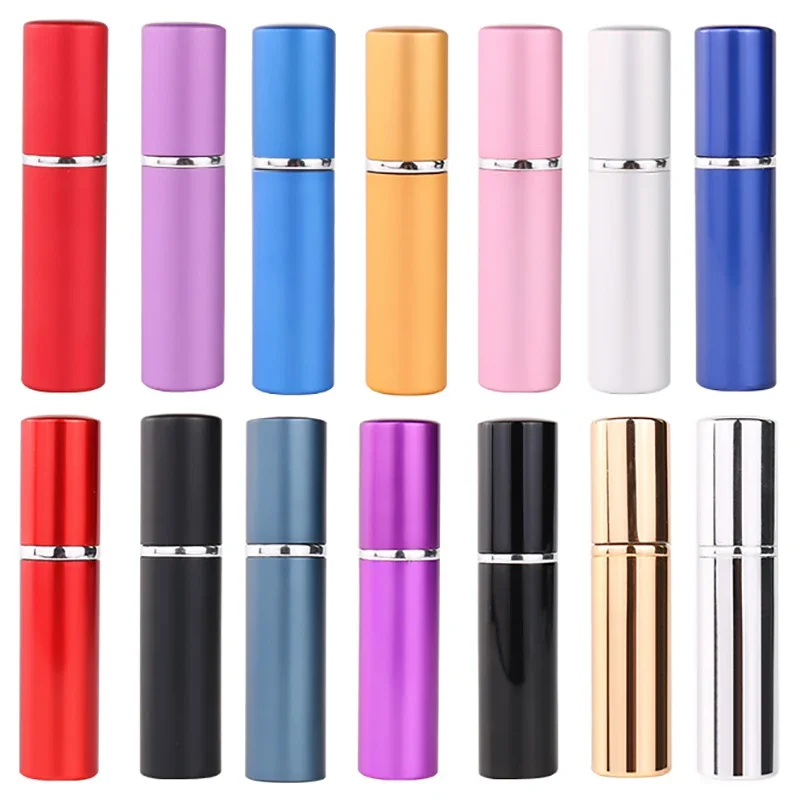 

3/5/10PCS 5ml Portable Refillable Perfume Bottle With Spray Scent Pump Empty Cosmetic Containers Mini Atomizer Bottle Travel