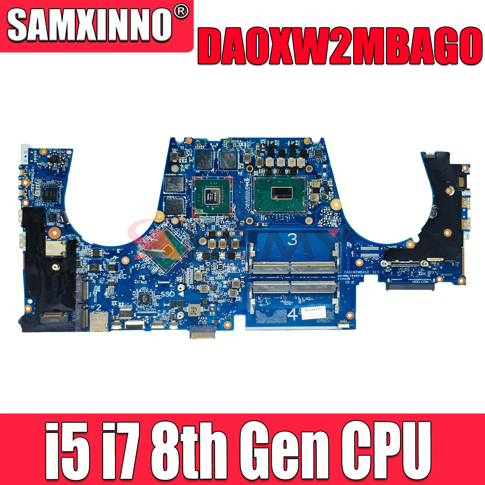 For HP ZBOOK 15 G5 Motherboard Mainboard DA0XW2MBAG0 DAXW2CMBAF0 motherboard I5 I7 8th Gen E-2176M CPU Quadro P1000 GPU
For HP ZBOOK 15 G5 Motherboard Mainboard DA0XW2MBAG0 DAXW2CMBAF0 motherboard I5 I7 8th Gen E-2176M CPU Quadro P1000 GPU