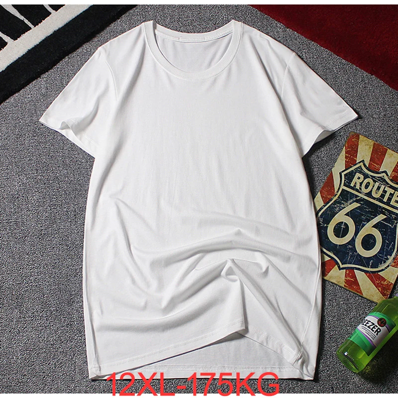 Summer Men's Short-sleeved 10XL 9XL 12XL 13XL 14XL 15XL Round Neck Clothes Large Size T-shirt Cotton Solid Color Tops Oversized
Summer Men's Short-sleeved 10XL 9XL 12XL 13XL 14XL 15XL Round Neck Clothes Large Size T-shirt Cotton Solid Color Tops Oversized