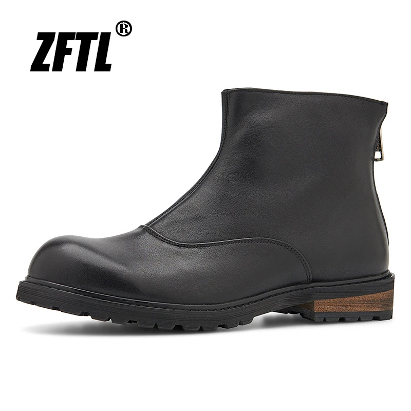 ZFTL Men's Basic Boots Horse Boots Loafer Boots Men's Casual Ankle Boots Genuine Leather Chelsea Boots Back Zipper High Top 2023
ZFTL Men's Basic Boots Horse Boots Loafer Boots Men's Casual Ankle Boots Genuine Leather Chelsea Boots Back Zipper High Top 2023