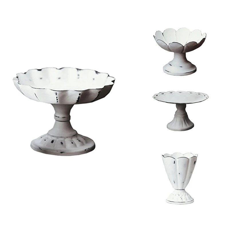 Металлический поднос для демонстрации ювелирных изделий, белый десерт, домашний Свадебный декор 
Металлический поднос для демонстрации ювелирных изделий, белый десерт, домашний Свадебный декор