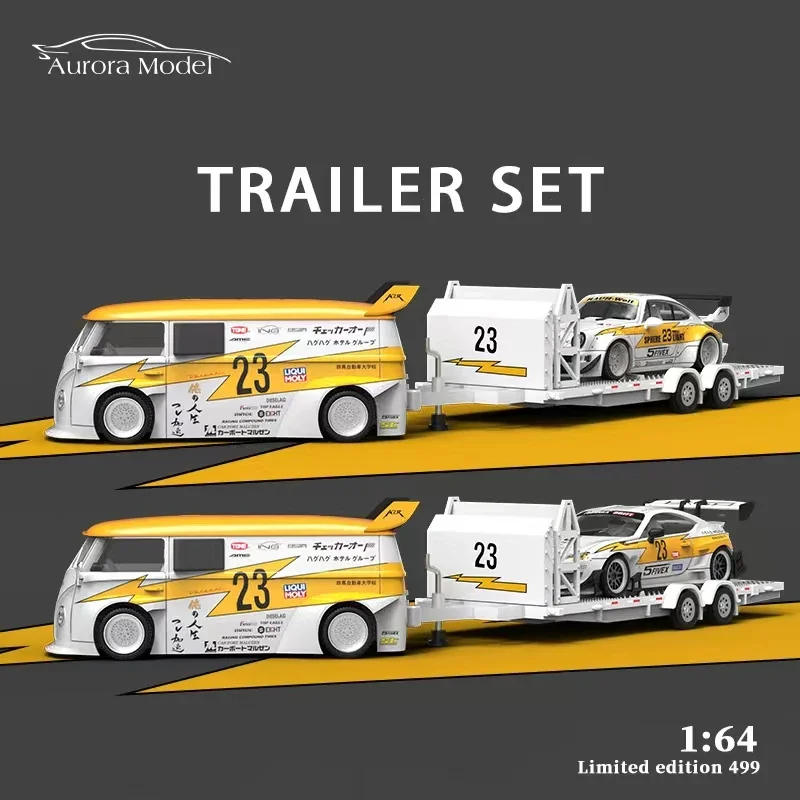 

**Pre-order ** AuroraModel AM 1:64 Tralier set Flash No.23 limited499 Diecast Model Car