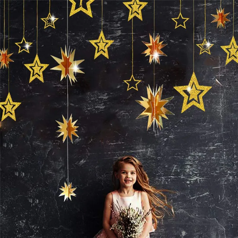 7pcs Twinkle Star Paper Pendant Garlands Ornaments Christmas Decorations for Home Happy New Year 2023 Kids Gifts Navidad Decor
7pcs Twinkle Star Paper Pendant Garlands Ornaments Christmas Decorations for Home Happy New Year 2023 Kids Gifts Navidad Decor