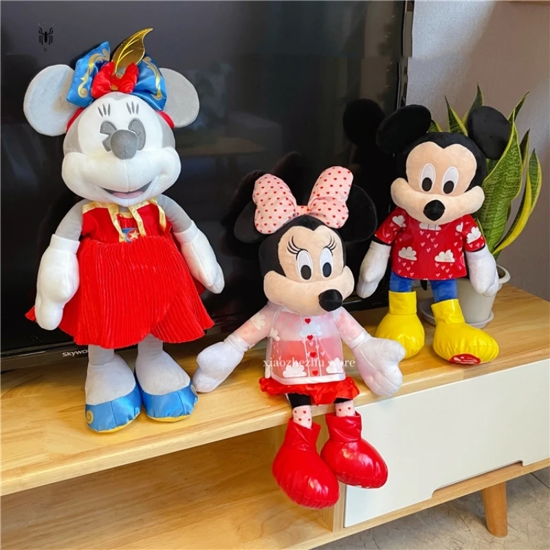 

42cm Limited New Disney Plush Toy Figure Mickey Mouse Mickey Minnie Stuffed Plushie Dolls Children's Cartoon Cute Toy Birthday G
