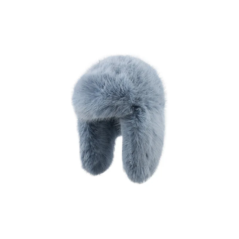 

Imitation mink fur Lei Feng hat, warm ear protection hat, Korean version winter cold skiing hat, plush hat