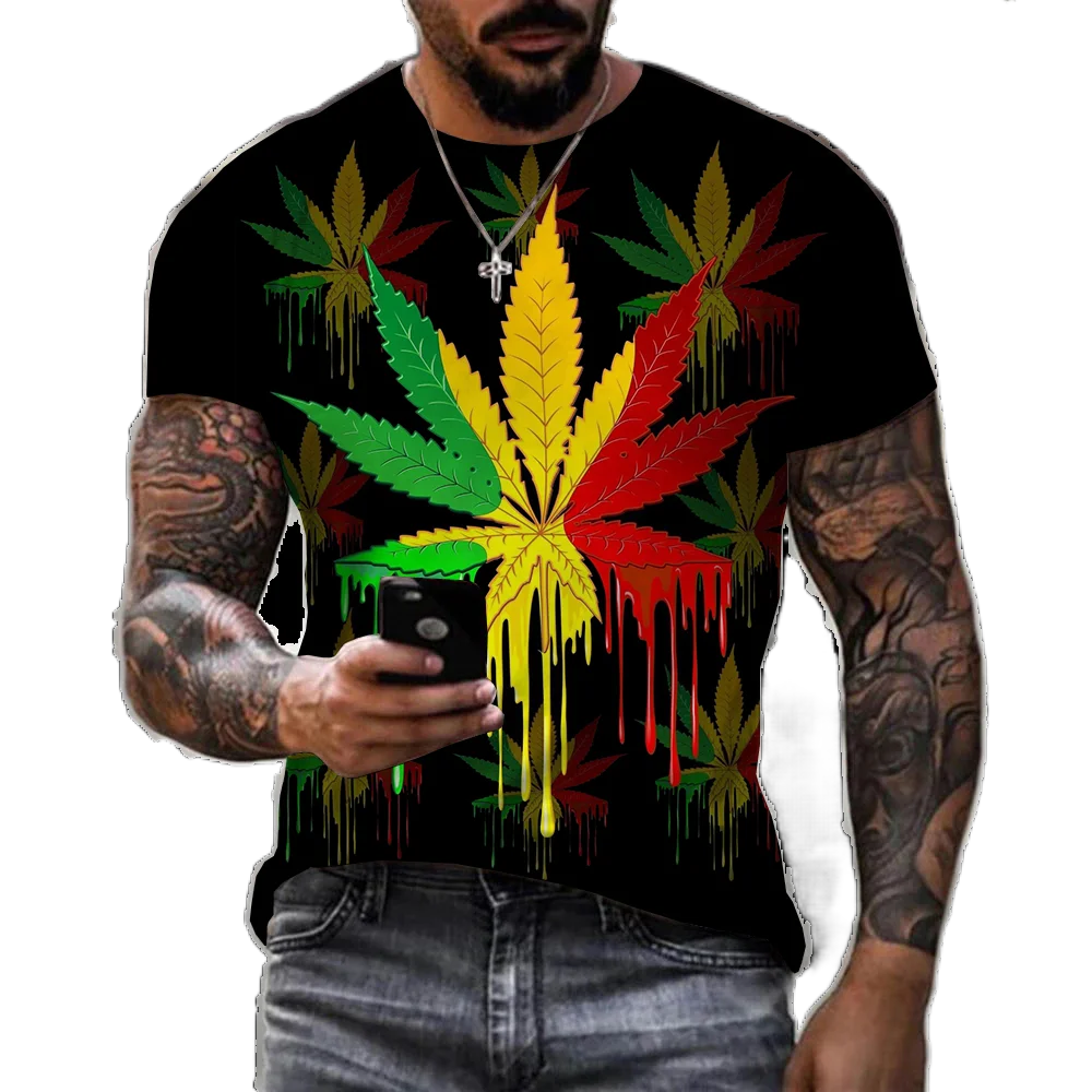3D Natural Fresh Green Weed Leaves Printed T-shirt Men Women Trendy Colorful Fashion Casual Oversized Short Sleeve T-shirt
3D Natural Fresh Green Weed Leaves Printed T-shirt Men Women Trendy Colorful Fashion Casual Oversized Short Sleeve T-shirt