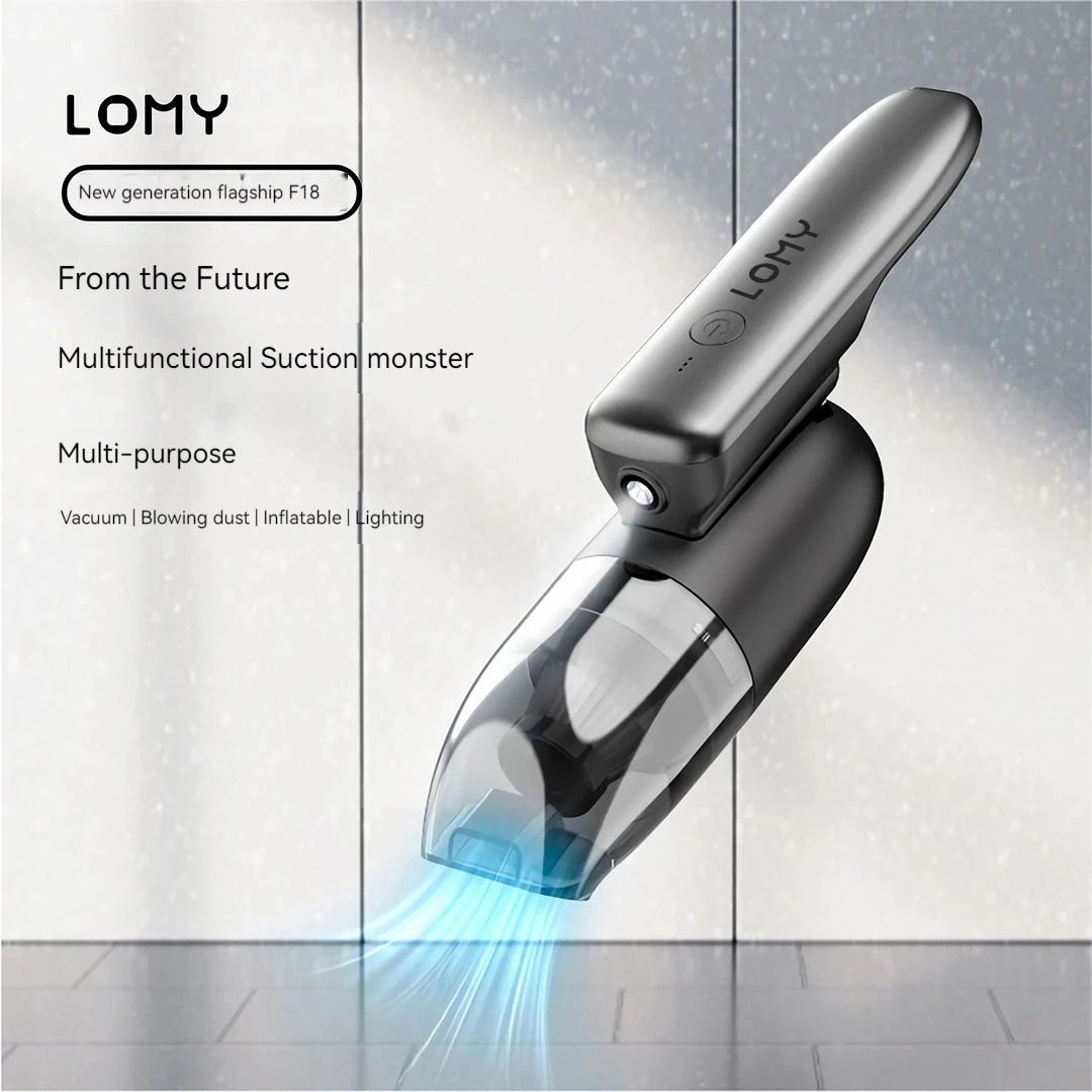 LOMY Multifunctional Car Handheld Vacuum Cleaner F18 9000PA Mini Car Vacuum Cleaner Portable Wireless Vacuum clean Blowing Dust
LOMY Multifunctional Car Handheld Vacuum Cleaner F18 9000PA Mini Car Vacuum Cleaner Portable Wireless Vacuum clean Blowing Dust