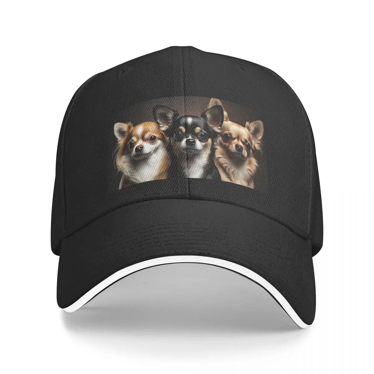 

3 Adorable Chihuahuas Baseball Cap beach hat Hat Man Luxury Luxury Hat Women's Hats For The Sun Men's