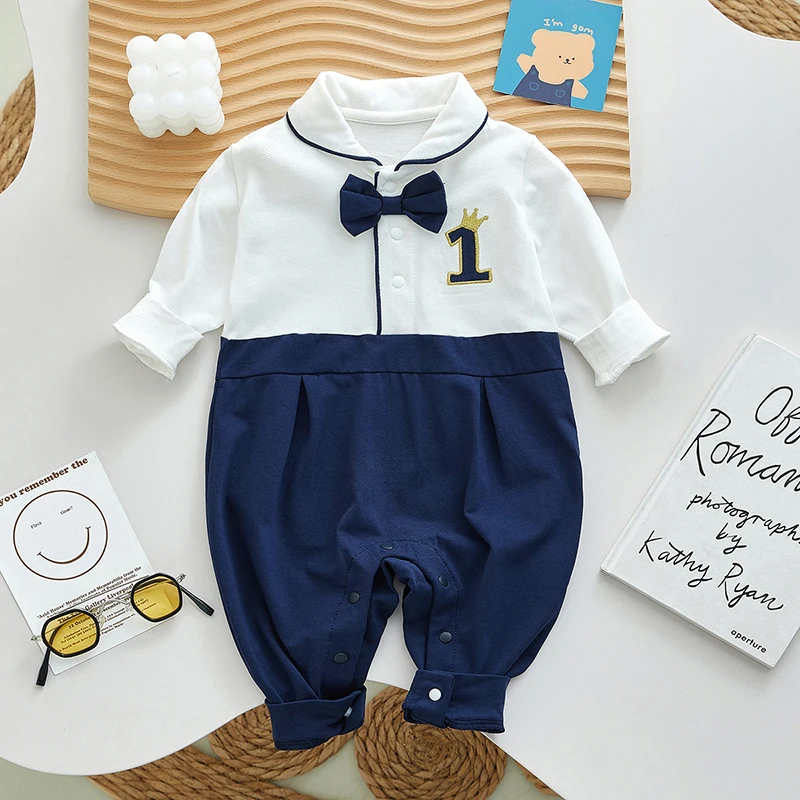 Baby Bodysuit Spring New Lapel Bowknot Baby Boy Clothes Romper Korean Long-Sleeve Clothing Newborn Baby Cotton Clothes Jumpsuits
Baby Bodysuit Spring New Lapel Bowknot Baby Boy Clothes Romper Korean Long-Sleeve Clothing Newborn Baby Cotton Clothes Jumpsuits