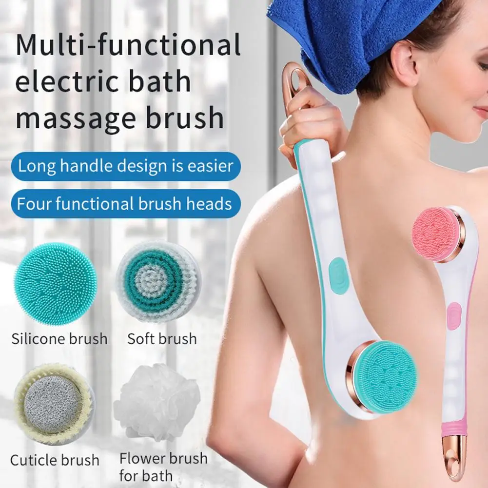 Electric Bath Brush Silicone Back Scrubber USB Rechargeable 2 Speeds Rotating Shower Brush Spa Waterproof Body Cleaning Brush
Electric Bath Brush Silicone Back Scrubber USB Rechargeable 2 Speeds Rotating Shower Brush Spa Waterproof Body Cleaning Brush