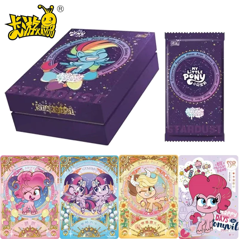 

KAYOU My Little Pony Cards Friendship Eternal Card Series QiMeng Party Rainbow Packs Limited Edition LSR Card UR Card Kids Gifts