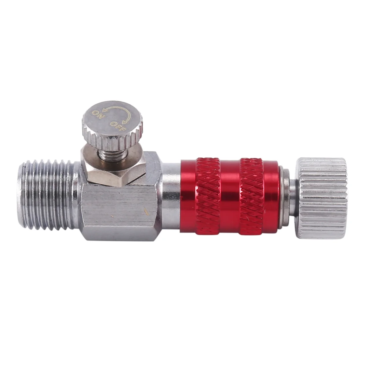 Airbrush Quick Release Air Control Fitting Adapter 1/8 Inch Threaded Hose Connection Adjustment Valve Tool SD-405R
Airbrush Quick Release Air Control Fitting Adapter 1/8 Inch Threaded Hose Connection Adjustment Valve Tool SD-405R
