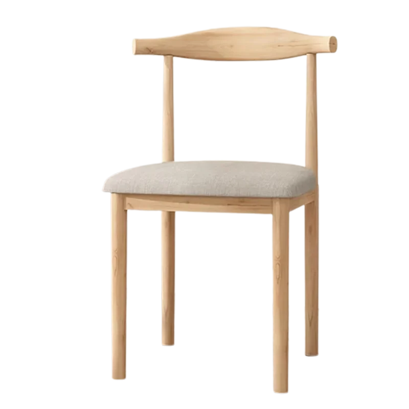 

Wood European Dining Chairs Modern Linen Kitchen Home Trendy Dining Chairs Vintage Upholstered Sillas Comedor Furnitures