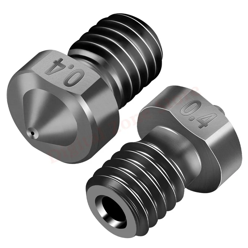 

3D Printer Hardened Steel Nozzles 0.4mm, E3D V5 V6 Extruder Nozzles 0.2mm 0.3mm 0.5mm 0.6mm 0.8mm 1.0mm1.75mm V6 Hotend Prusa I3