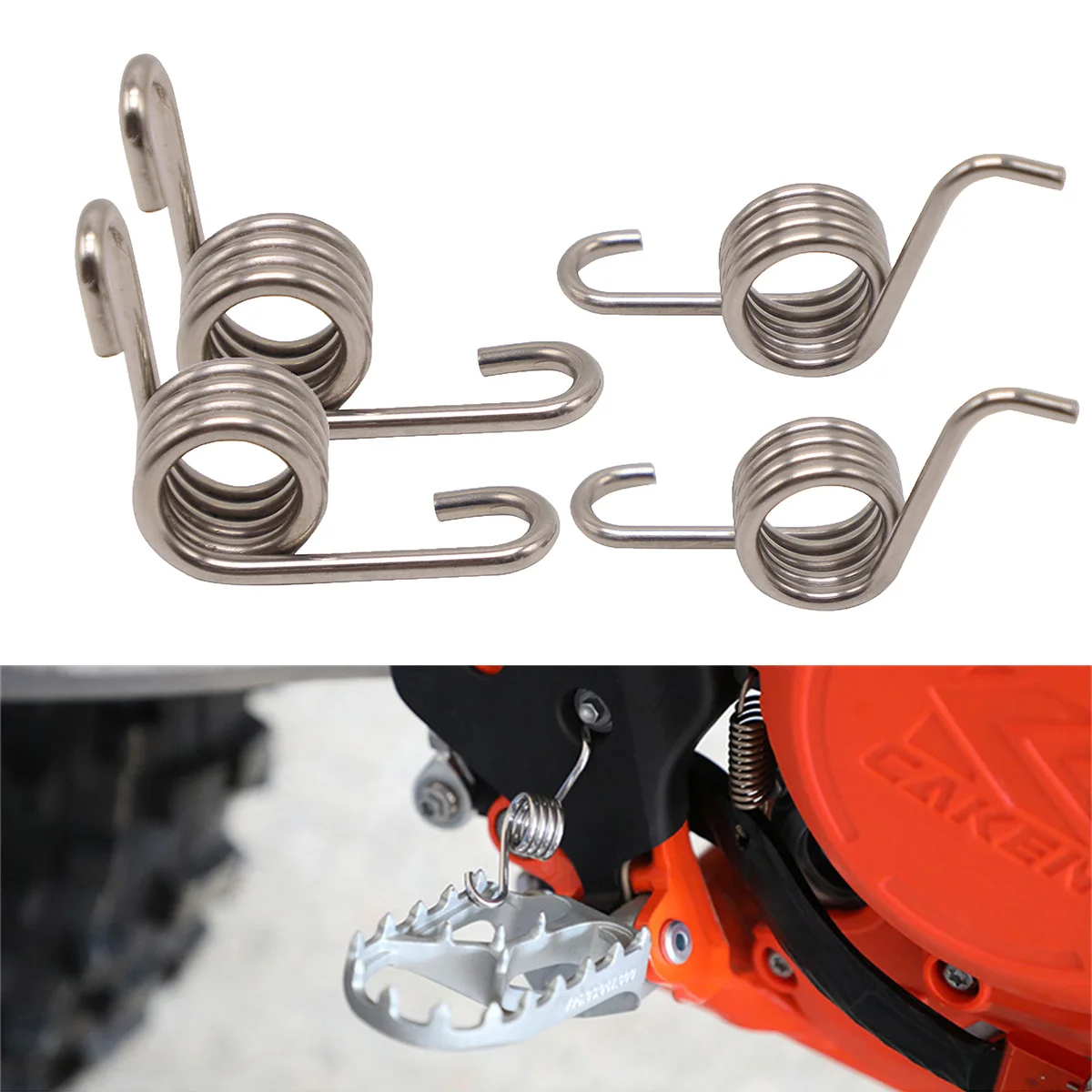 

Foot Rest Footpegs Pedals Spring For KTM SX SX-F EXC EXC-F XC XC-F XC-W XCF-W 68 85 125 150 200 250 300 350 450 500 1998-2023