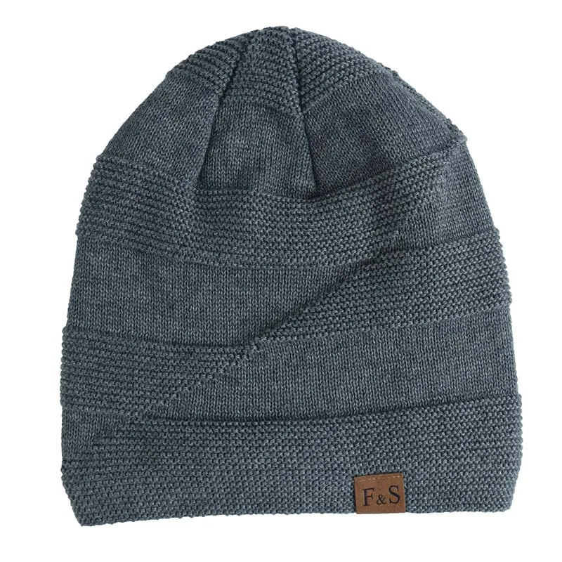 New Unisex Slouchy Winter Hats Add Fur Lined Men And Women Warm Beanie Cap Casual Label Decor Winter Knitted Hats New Unisex Slouchy Winter Hats Add Fur Lined Men And Women Warm Beanie Cap Casual Label Decor Winter Knitted Hats