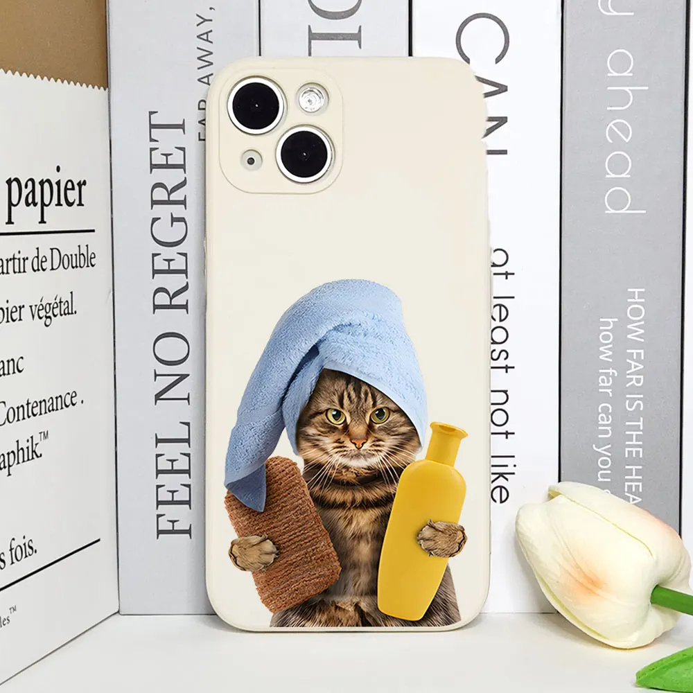 Funny Animal Beers Cat Phone Case for IPhone 16 15 14 13 12 11 Pro Max Mini X XS 7 8Plus SE2 Soft Silicone Cover Creative Fundas Funny Animal Beers Cat Phone Case for IPhone 16 15 14 13 12 11 Pro Max Mini X XS 7 8Plus SE2 Soft Silicone Cover Creative Fundas