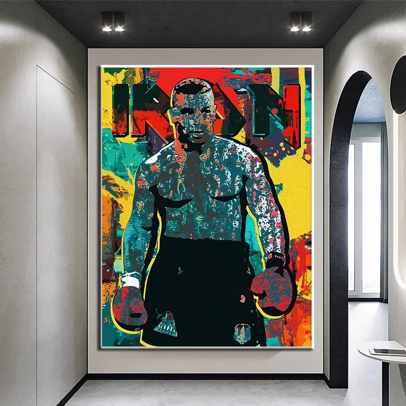 Graffiti Art Motivational Boxing Star Sports Player Canvas Painting Inspirational Poster Print Wall Picture for Boys Gym Decor
Graffiti Art Motivational Boxing Star Sports Player Canvas Painting Inspirational Poster Print Wall Picture for Boys Gym Decor