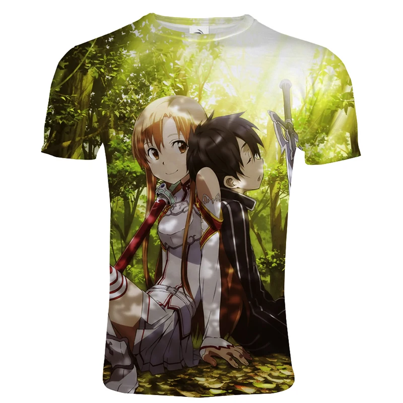 Summer Style Sword Art Online 3D Printed T Shirt Men Women Fashion Casual Harajuku Sweatshirt Short Sleeve Oversize Tops
Summer Style Sword Art Online 3D Printed T Shirt Men Women Fashion Casual Harajuku Sweatshirt Short Sleeve Oversize Tops