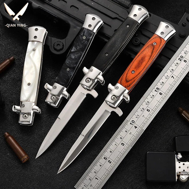 Stainless steel outdoor folding knife,portable EDC pocket fruit knife,multifunctional sharp high hardness camping barbecue knife
Stainless steel outdoor folding knife,portable EDC pocket fruit knife,multifunctional sharp high hardness camping barbecue knife