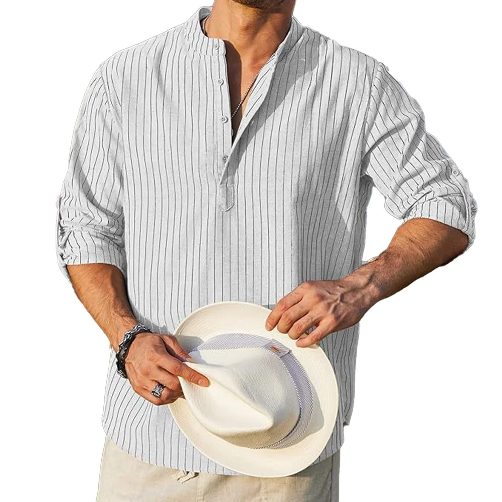 Top Shirt Vacation Daily Men Oversized Retro Spring Stand Collar Striped Shirts Tops Vintage Autumn Comfy Fashion
Top Shirt Vacation Daily Men Oversized Retro Spring Stand Collar Striped Shirts Tops Vintage Autumn Comfy Fashion