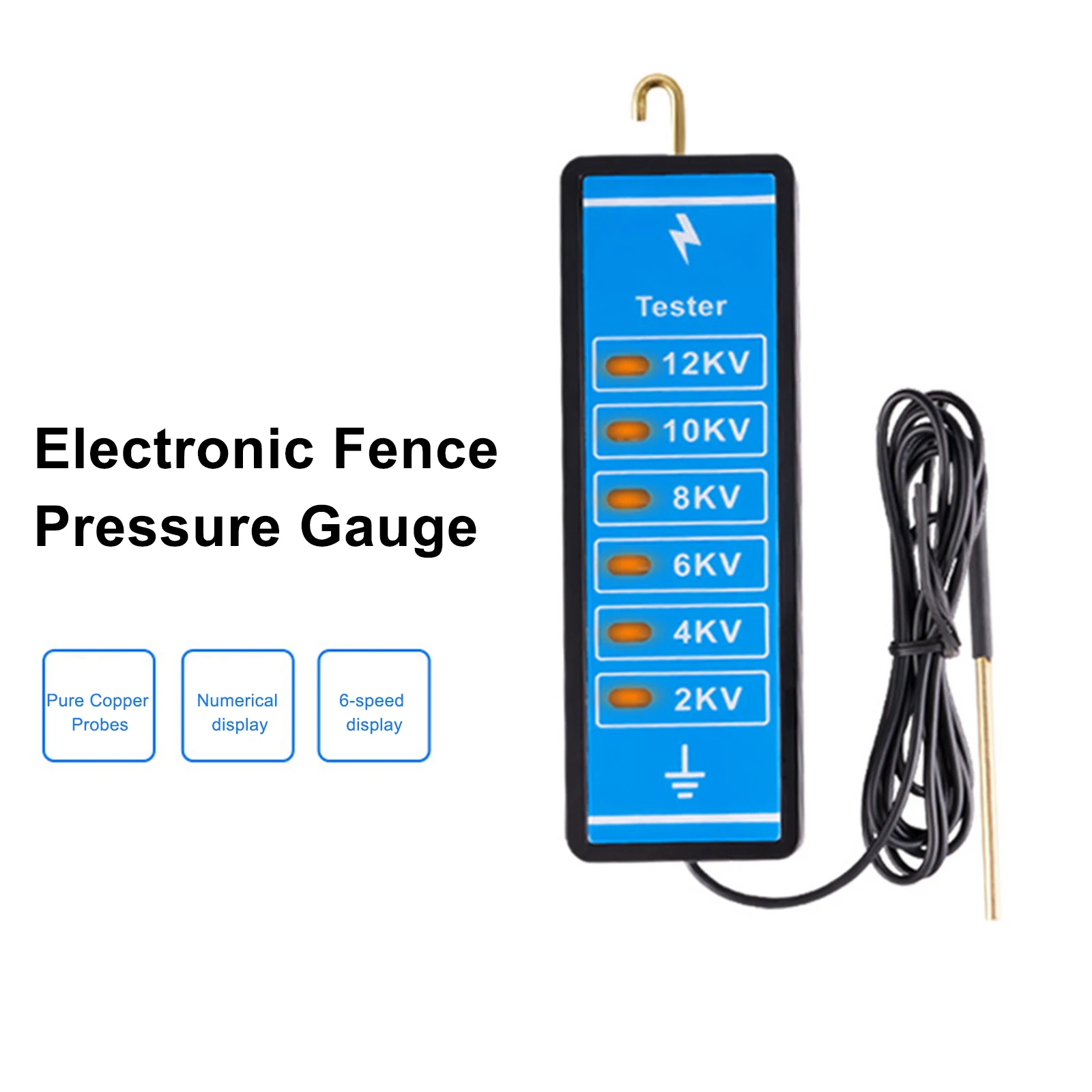 Electric Fence Voltage Tester 12000V Ranch Farm Fence Voltmeter Portable Farm Voltage Test Tool
Electric Fence Voltage Tester 12000V Ranch Farm Fence Voltmeter Portable Farm Voltage Test Tool