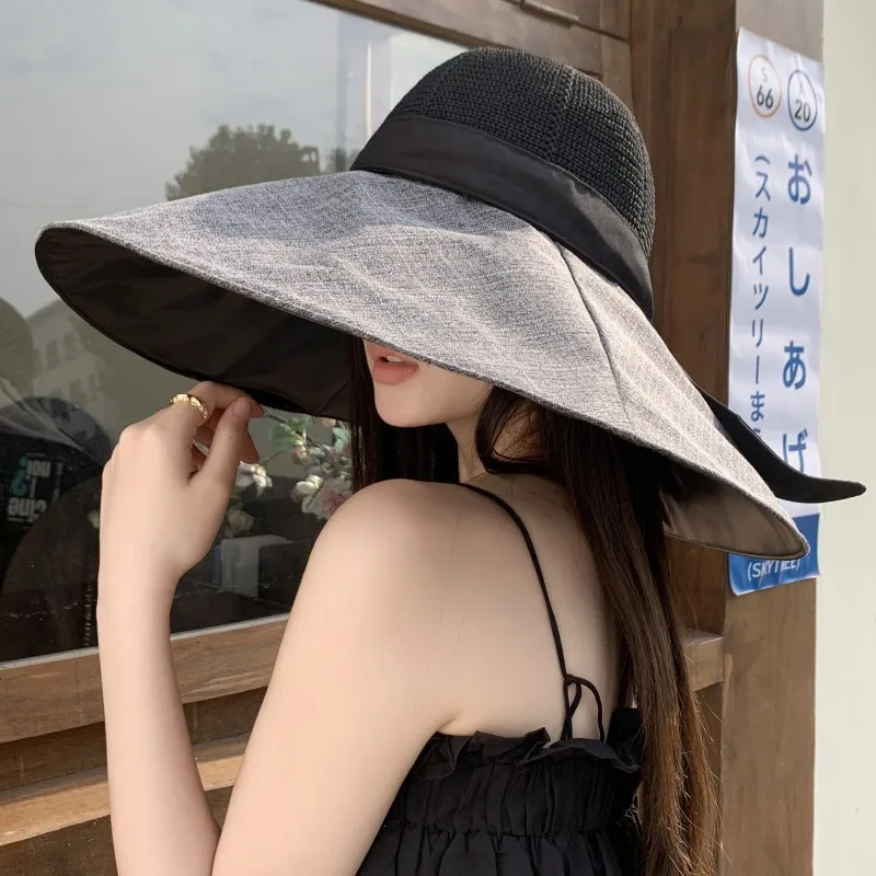 

Summer New Style Hat For Women, Extra Large Brim Fisherman Hat For Outdoor Anti-Ultraviolet Sunshade, Travel Beach Hat, Sun Hat