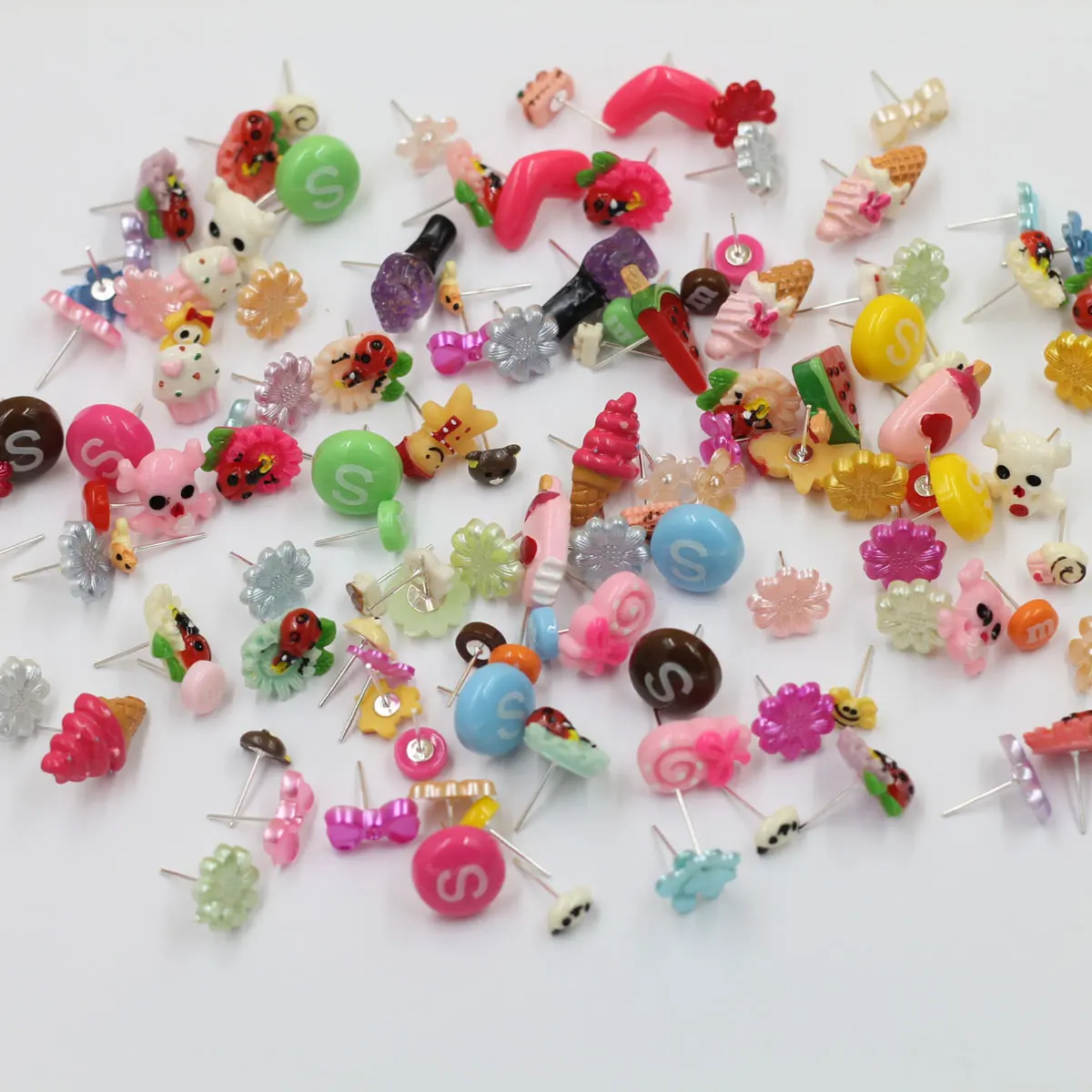Multicolor Handmade Girl Women Earrings Stud with Stopper Animal Flower Ice Cream Charm Mixed Random Jewelry Festival Party Gift
Multicolor Handmade Girl Women Earrings Stud with Stopper Animal Flower Ice Cream Charm Mixed Random Jewelry Festival Party Gift