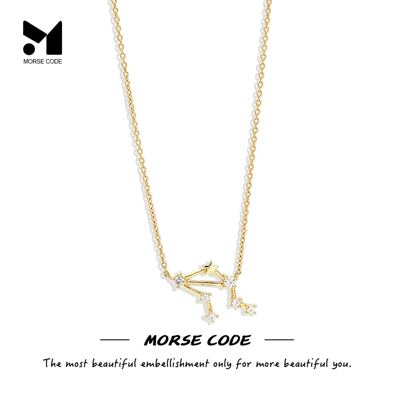 MC S925 Silver Constellations Zircon Necklace For Women Girl's Birthday Gift Gold Chains on the Neck Collares Para Mujer Bijoux
MC S925 Silver Constellations Zircon Necklace For Women Girl's Birthday Gift Gold Chains on the Neck Collares Para Mujer Bijoux
