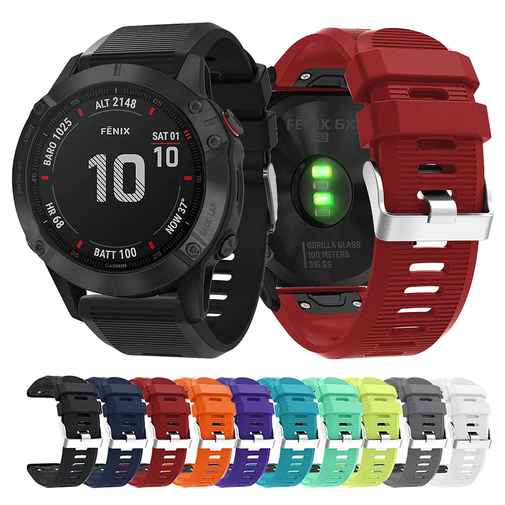 Ремешок силиконовый быстросъемный для смарт-часов Garmin Fenix 7X 6X Pro 5X/5X Plus, 26 мм
Ремешок силиконовый быстросъемный для смарт-часов Garmin Fenix 7X 6X Pro 5X/5X Plus, 26 мм
