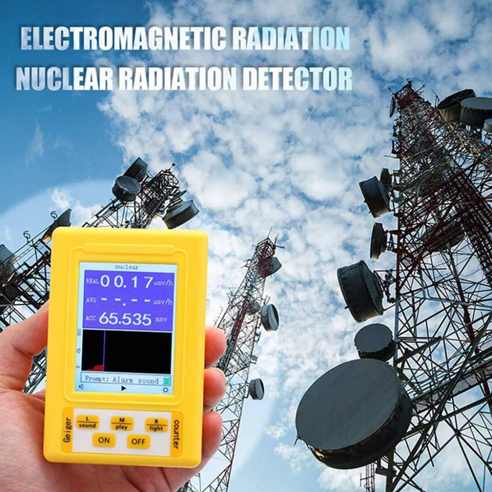 

BR-9C Portable Electromagnetic Radiation Nuclear Detector 2-in-1 EMF Meter Full-functional Geiger Counter Tester