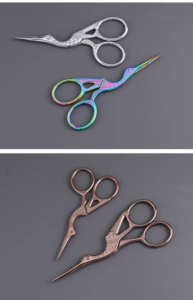 Large 11.5x5cm,Small 9.5x4.5cm Durable Vintage Cutters Embroidery Bird Crane Scissors Sewing Tool Shears Tailor Scissors Large 11.5x5cm,Small 9.5x4.5cm Durable Vintage Cutters Embroidery Bird Crane Scissors Sewing Tool Shears Tailor Scissors