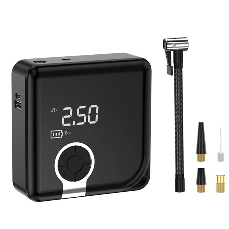 1Set Cordless Car Air Pump Car Air Compressor 5000Mah Electric Wireless Tire Inflator Pump Black For Motorcycle Bicycle Boat
1Set Cordless Car Air Pump Car Air Compressor 5000Mah Electric Wireless Tire Inflator Pump Black For Motorcycle Bicycle Boat