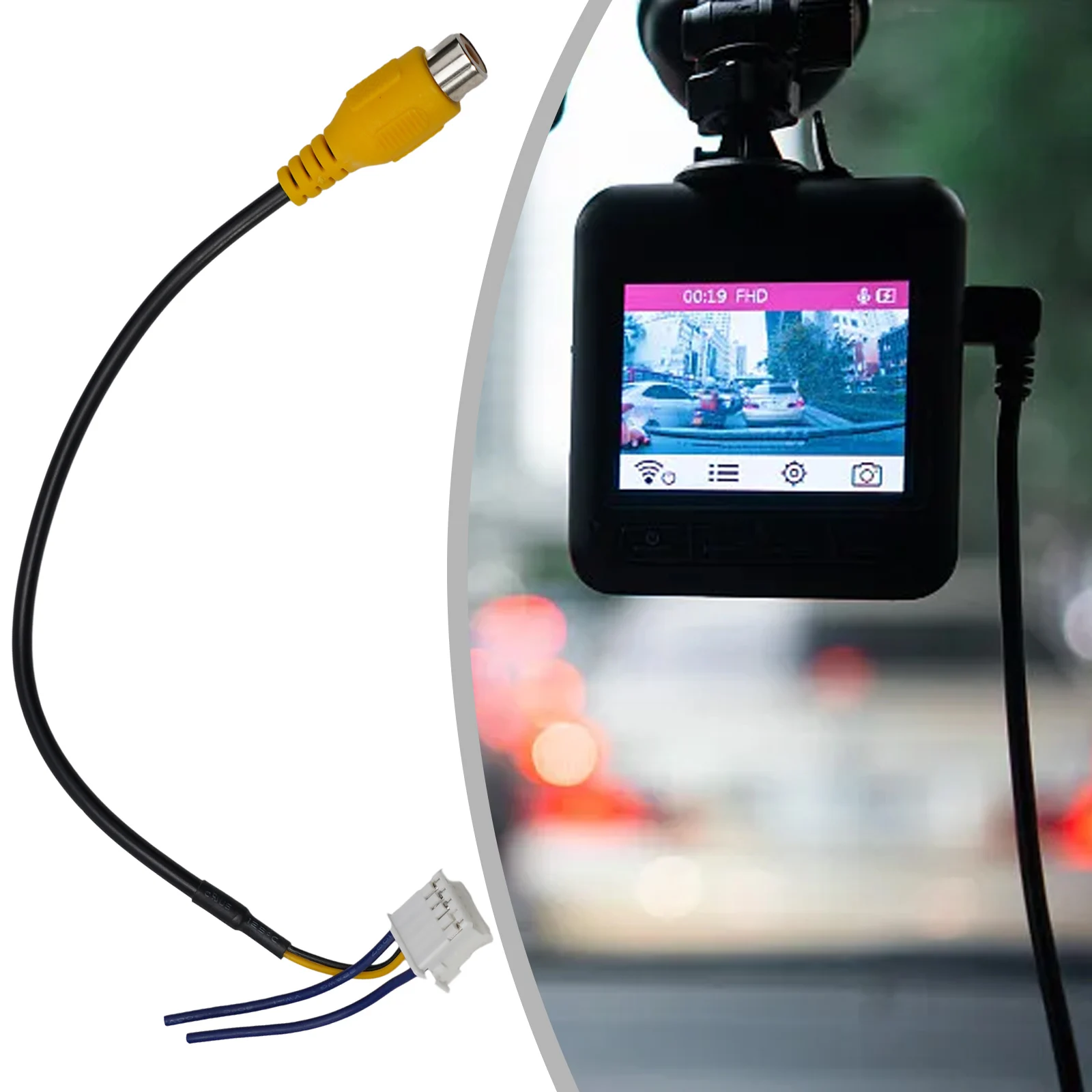 10 Pin RCA Camera Wiring Connector Video Input Cable Adapter Car Rearview Backup Camera Wiring Harness Adapter Car Electronics
10 Pin RCA Camera Wiring Connector Video Input Cable Adapter Car Rearview Backup Camera Wiring Harness Adapter Car Electronics