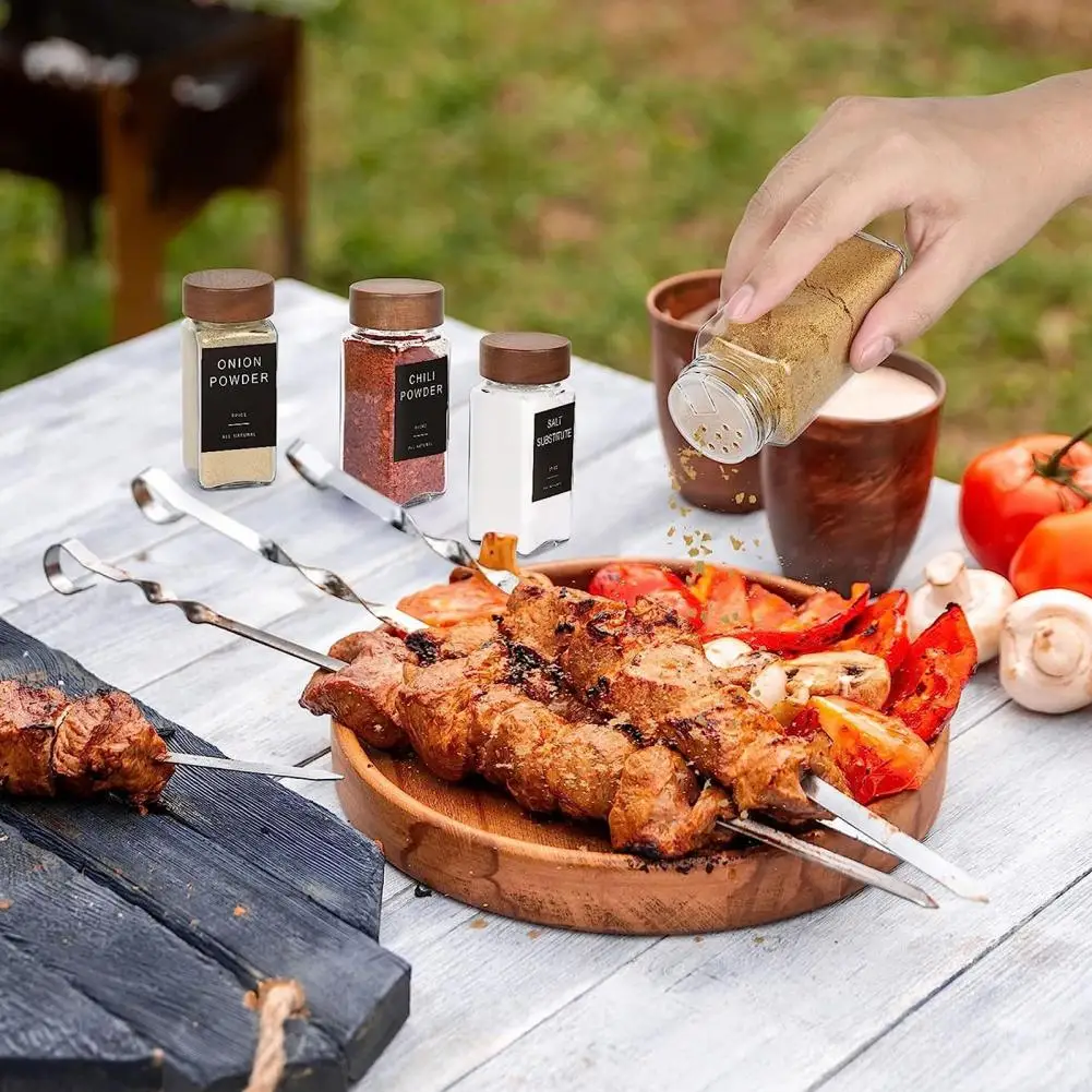 Glass Pepper Shaker Set of 12 Airtight Glass Spice Jars with Shaker Lids Reusable Seasoning Bottles for Kitchen for Spices
Glass Pepper Shaker Set of 12 Airtight Glass Spice Jars with Shaker Lids Reusable Seasoning Bottles for Kitchen for Spices