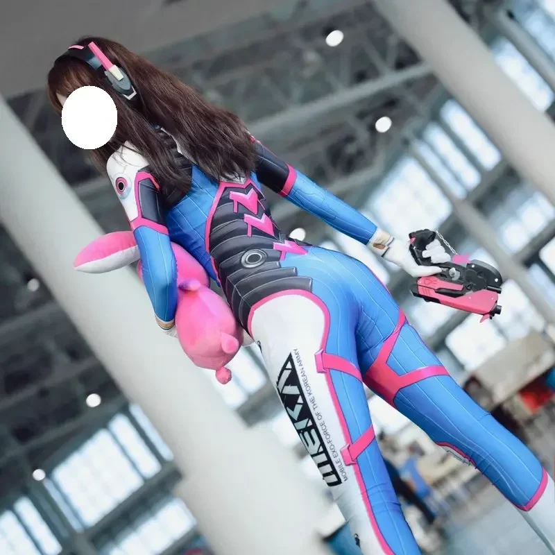 Superhero Zentai Suit dva Overwatch D.VA Bodysuit with face sticker Adults Kids Cosplay Costume Custom Size Halloween Song Hana
Superhero Zentai Suit dva Overwatch D.VA Bodysuit with face sticker Adults Kids Cosplay Costume Custom Size Halloween Song Hana