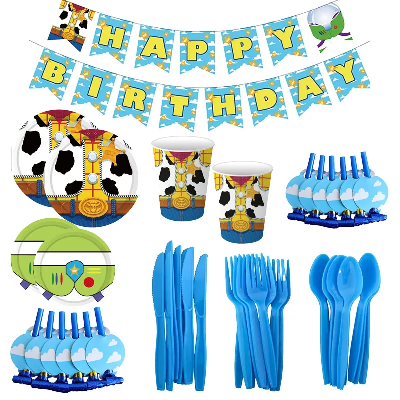Blue Sky White Cloud Theme Party Decoration Toy Story Disposable Tableware Plate Cup Napkins Straw Knife Fork Spoon Tableclorh
Blue Sky White Cloud Theme Party Decoration Toy Story Disposable Tableware Plate Cup Napkins Straw Knife Fork Spoon Tableclorh
