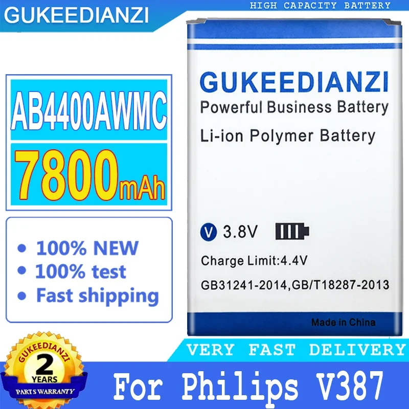 Rechargeable Top AB4400AWMC 7800mAh Mobile Phone Replacement Battery For Philips V387 Smartphon Batteries
Rechargeable Top AB4400AWMC 7800mAh Mobile Phone Replacement Battery For Philips V387 Smartphon Batteries
