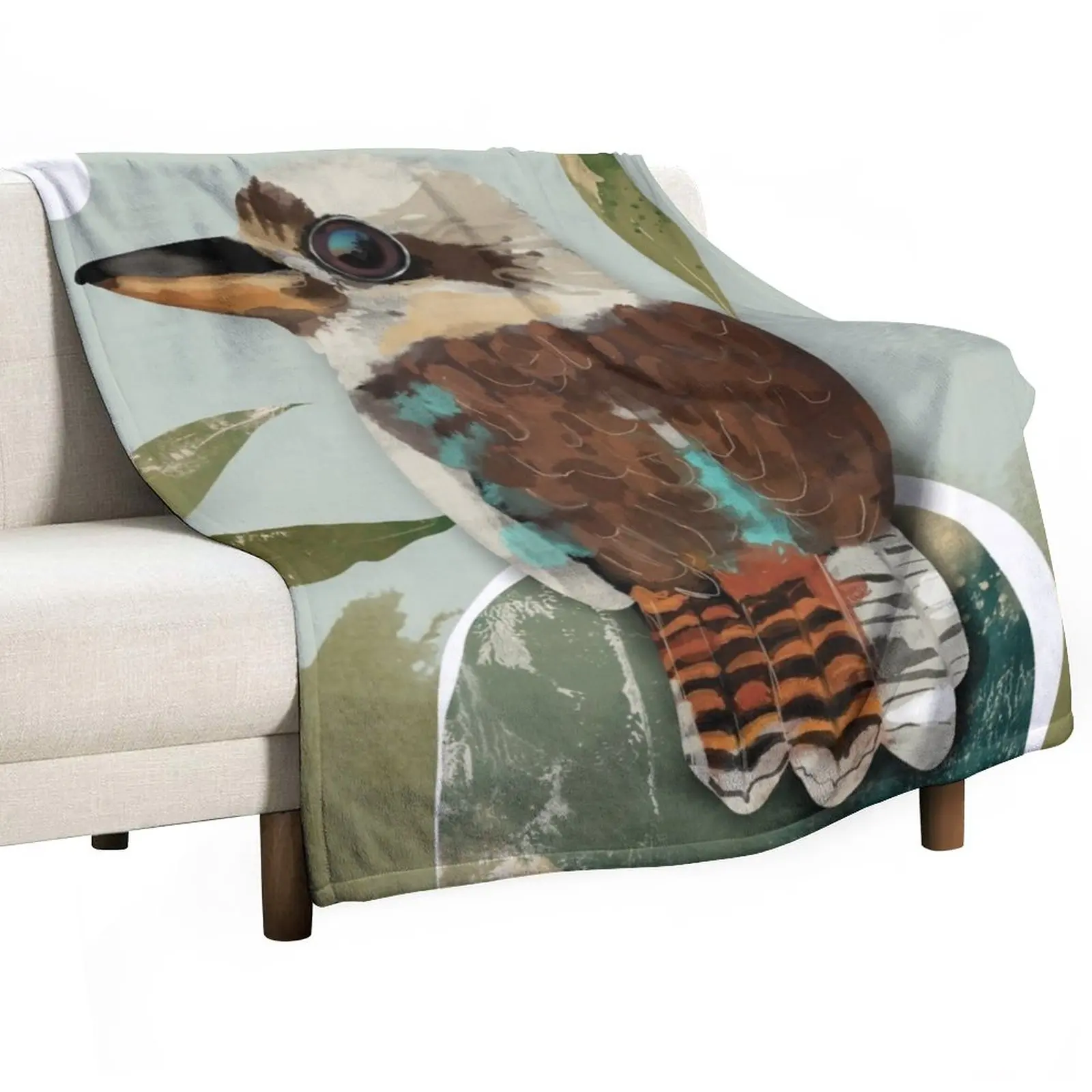 

Kookaburra Throw Blanket Luxury Brand Blanket valentine gift ideas Decorative Blankets Retro Blankets