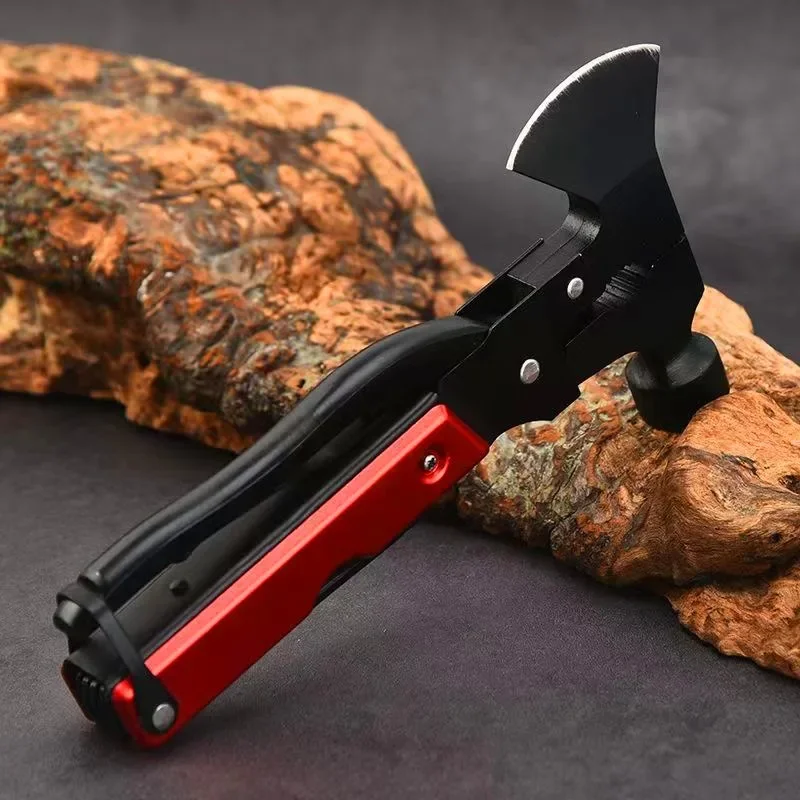 Multi function axe hammer Car life hammer Window breaking hammer Outdoor camping tool Ground spike escape axe
Multi function axe hammer Car life hammer Window breaking hammer Outdoor camping tool Ground spike escape axe