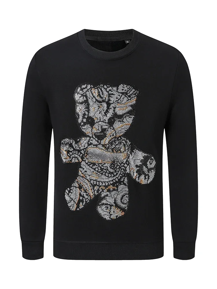 Luxury Brand New Style Men's Hoodie Fall And Winter New Classic Bear Pattern Rhinestone Pullover High Quality Men's Hoodie
Luxury Brand New Style Men's Hoodie Fall And Winter New Classic Bear Pattern Rhinestone Pullover High Quality Men's Hoodie